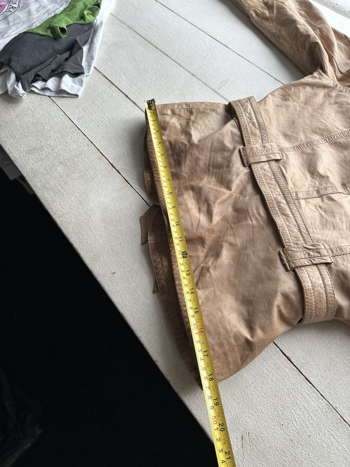 Vintage 🚨AVANT-GARDE BROWN Rick Owen’s Opium Y2K LEATHER JACKET Size M / US 6-8 / IT 42-44 - 16 Thumbnail