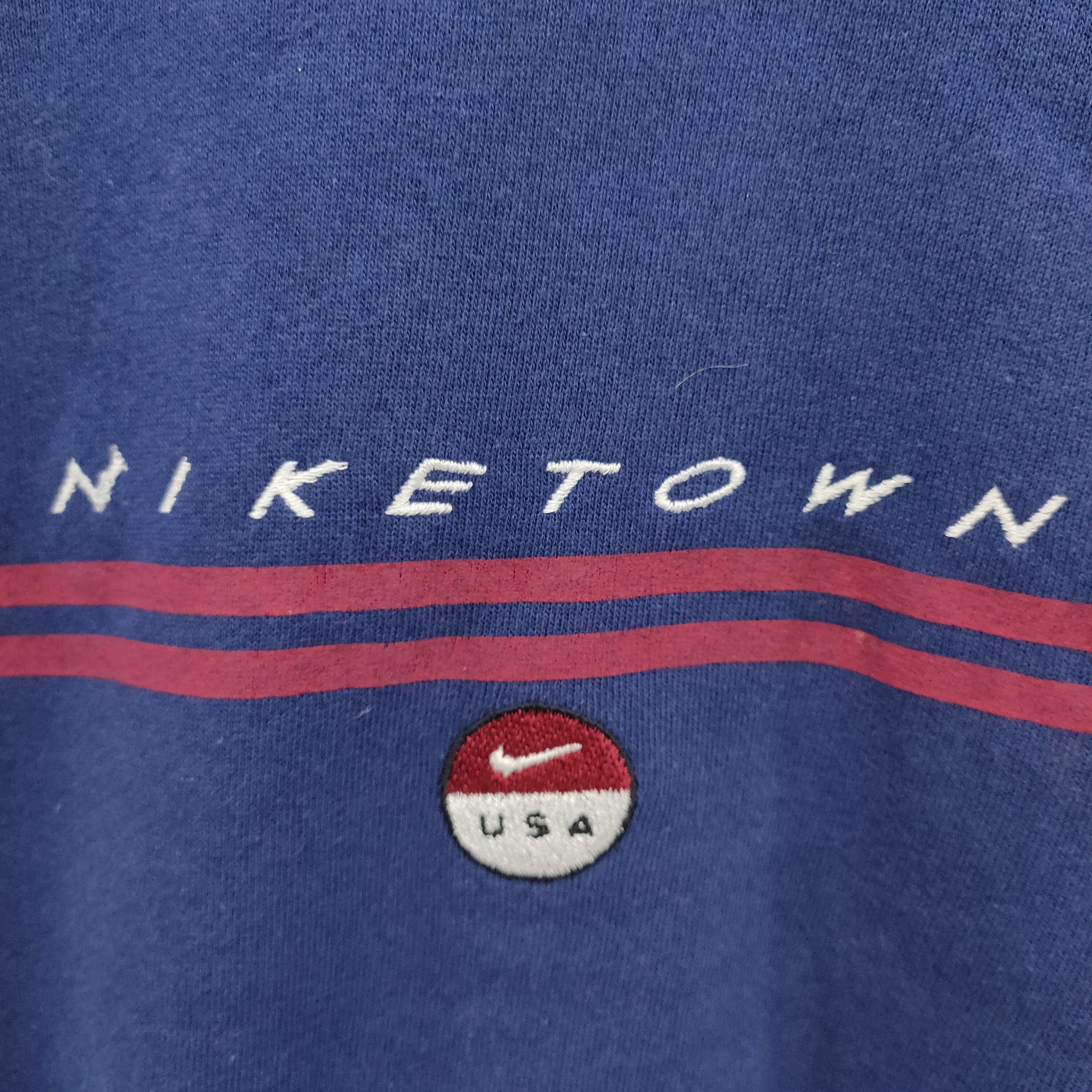 Nike × Vintage × Vision Streetwear Vintage 90s Nike Sweatshirt Niketown Size US M / EU 48-50 / 2 - 8 Thumbnail
