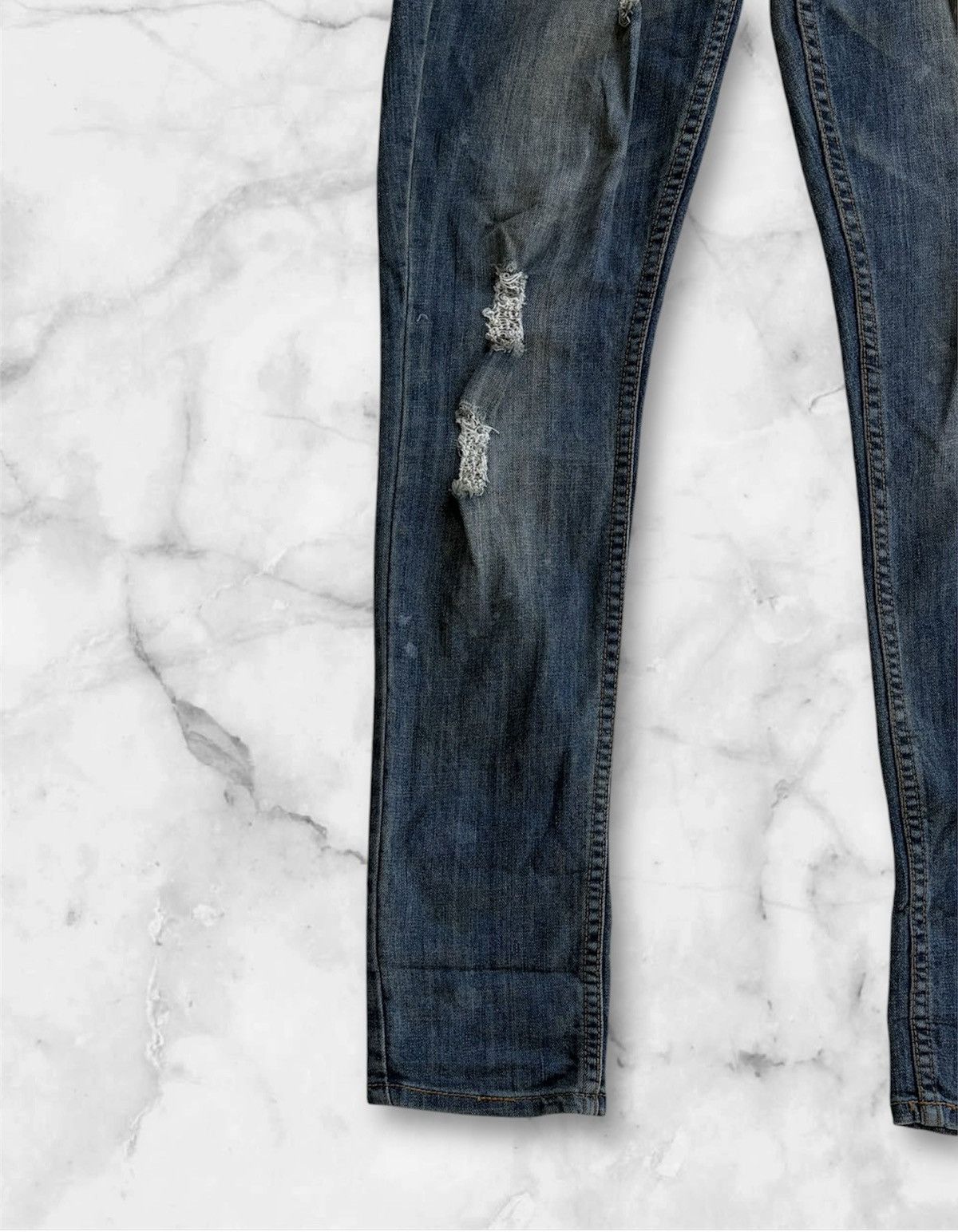 Forever 21 Forever 21 Streetwear Skinny Distressed Denim Pant Size US 32 / EU 48 - 4 Thumbnail