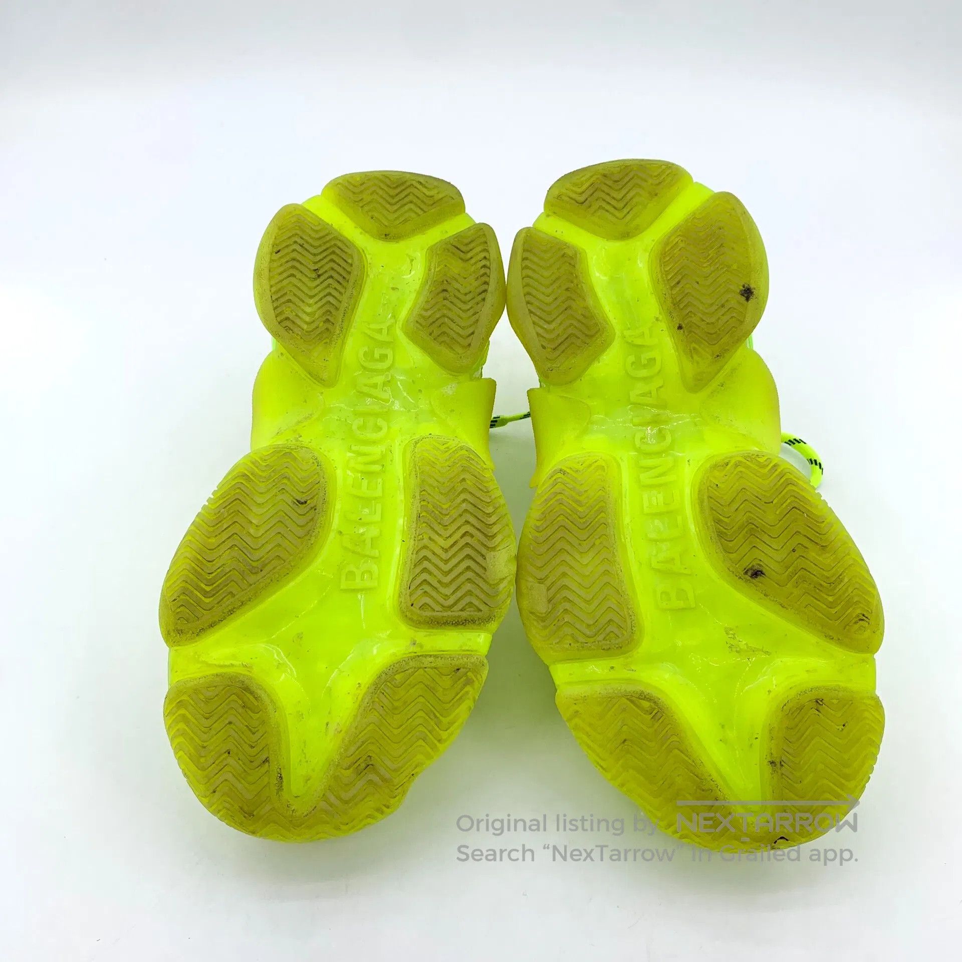 Balenciaga Balenciaga Neon yellow laced casual flat dad sneakers| Size US 5 / EU 37 - 5 Thumbnail