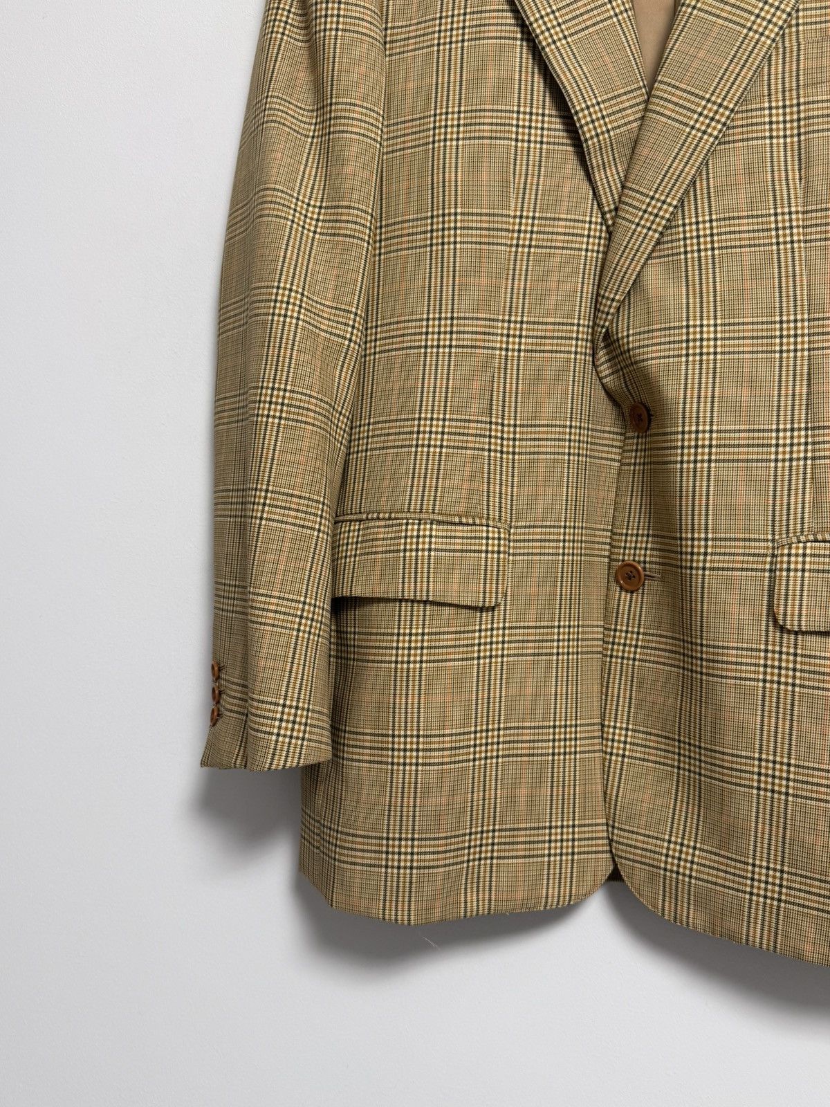 Belvest Belvest Wool Blazer Sport Coat Houndstooth Size XL Size 42R - 3 Thumbnail