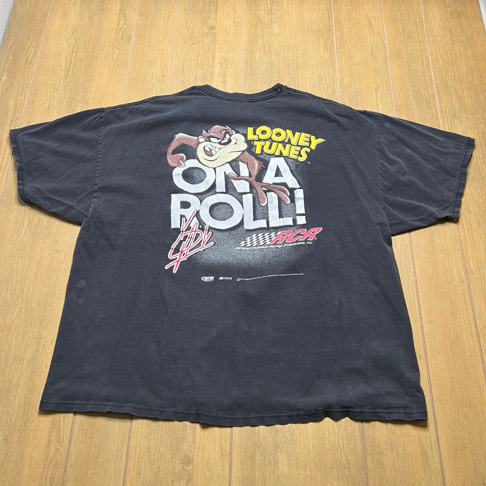 Chase Authentics Vintage 90s Kevin Harvick T Shirt 2XL Black Looney Tunes Size US XXL / EU 58 / 5 - 7 Thumbnail