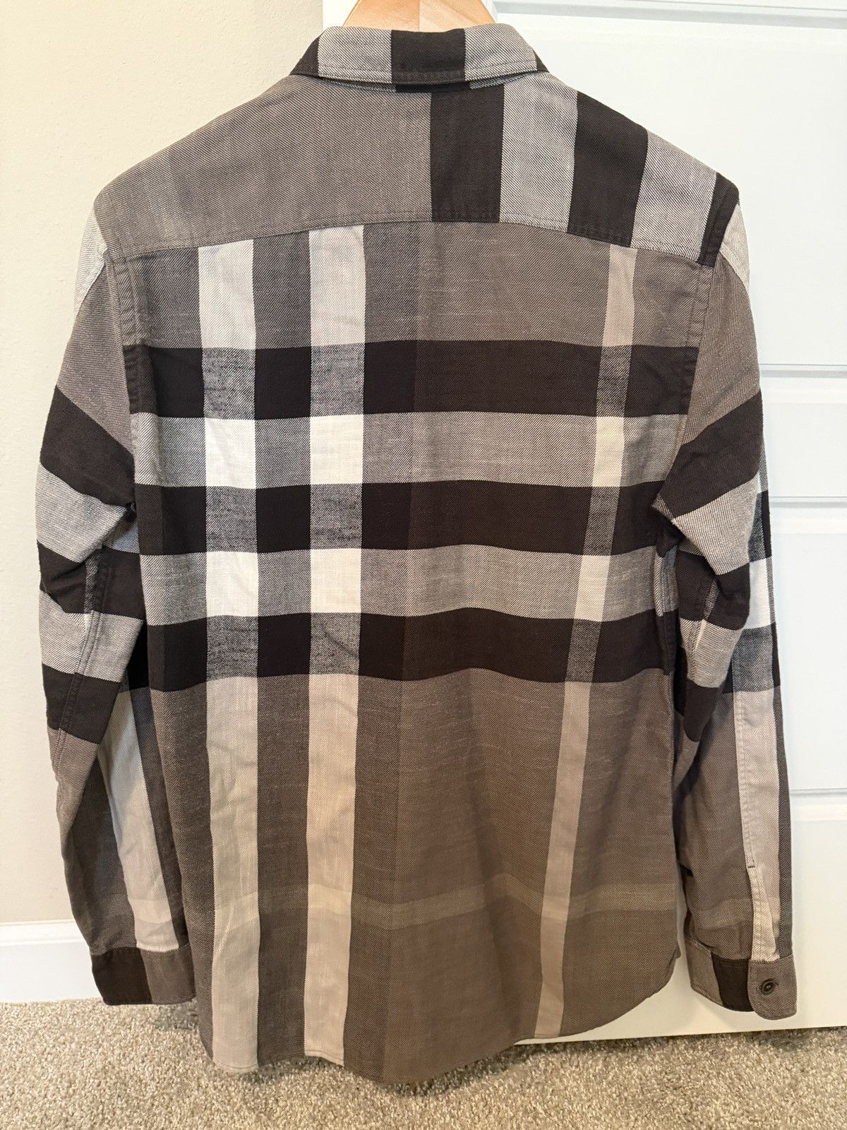 Burberry Burberry Brit Check Flannel Shirt Gray Size M Size US M / EU 48-50 / 2 - 2 Thumbnail