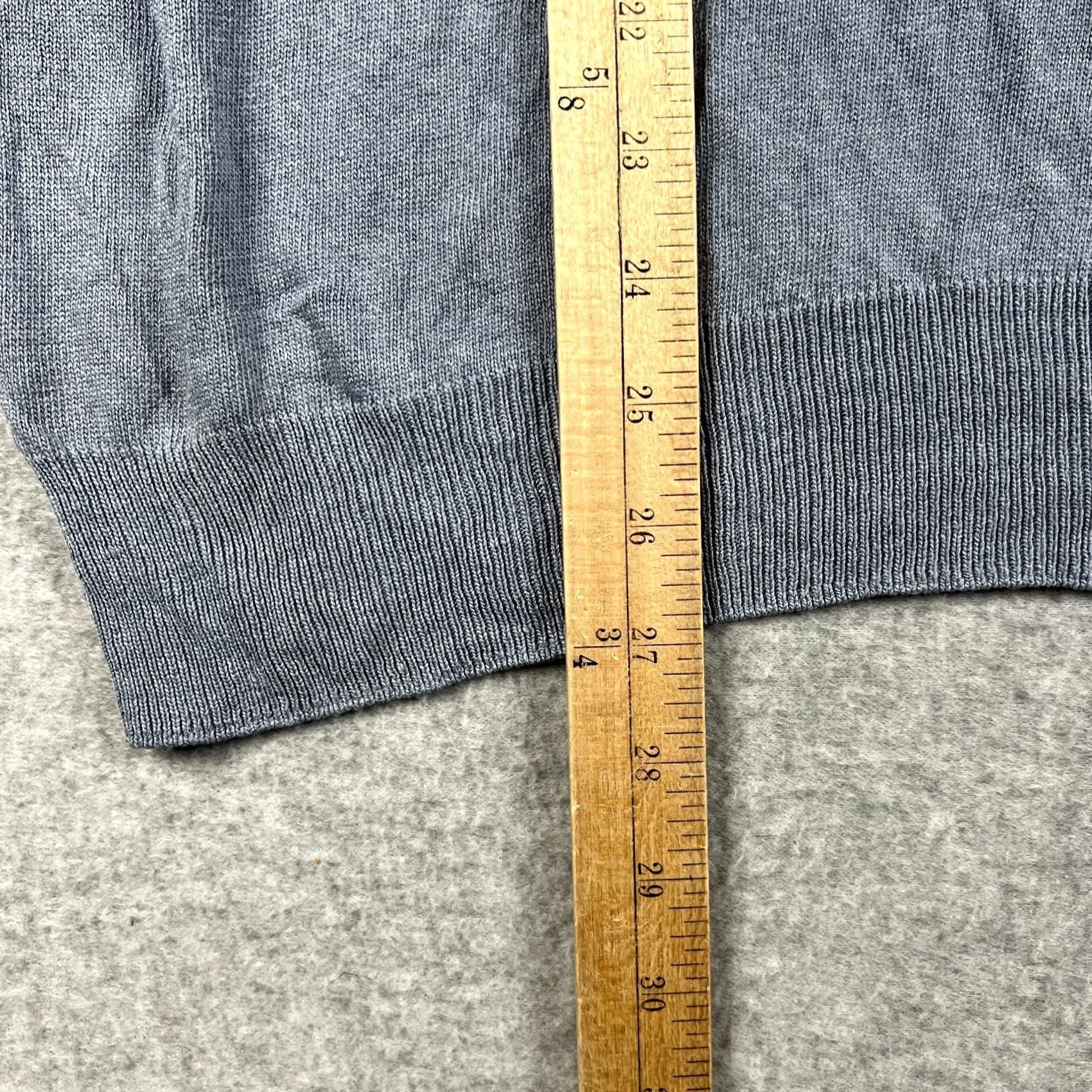 Jos. A. Bank Jos A Bank Mens Blue Lightweight Pullover Knit Sweater V-Neck Large Silk Size US L / EU 52-54 / 3 - 5 Thumbnail