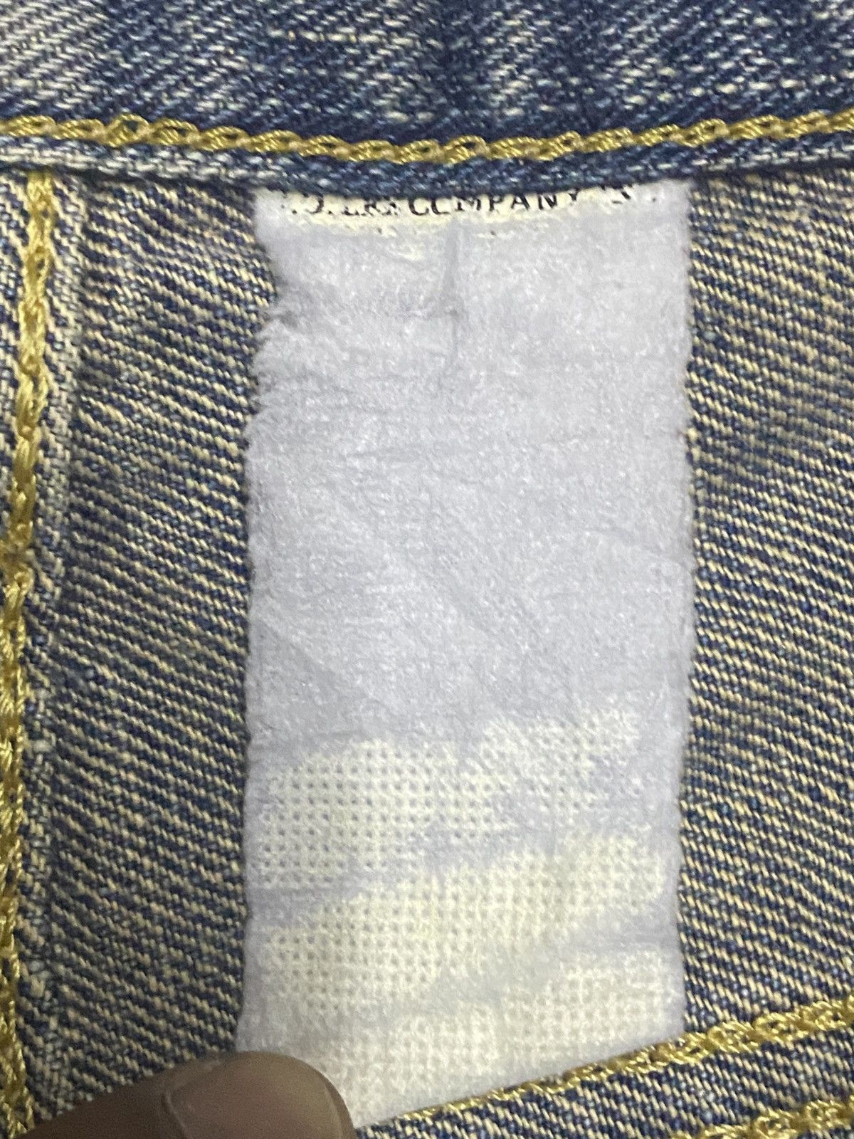 Lee × Number (N)ine Vintage Lee Mud Wash Distressed Patches Flare Jeans Size US 31 - 16 Thumbnail