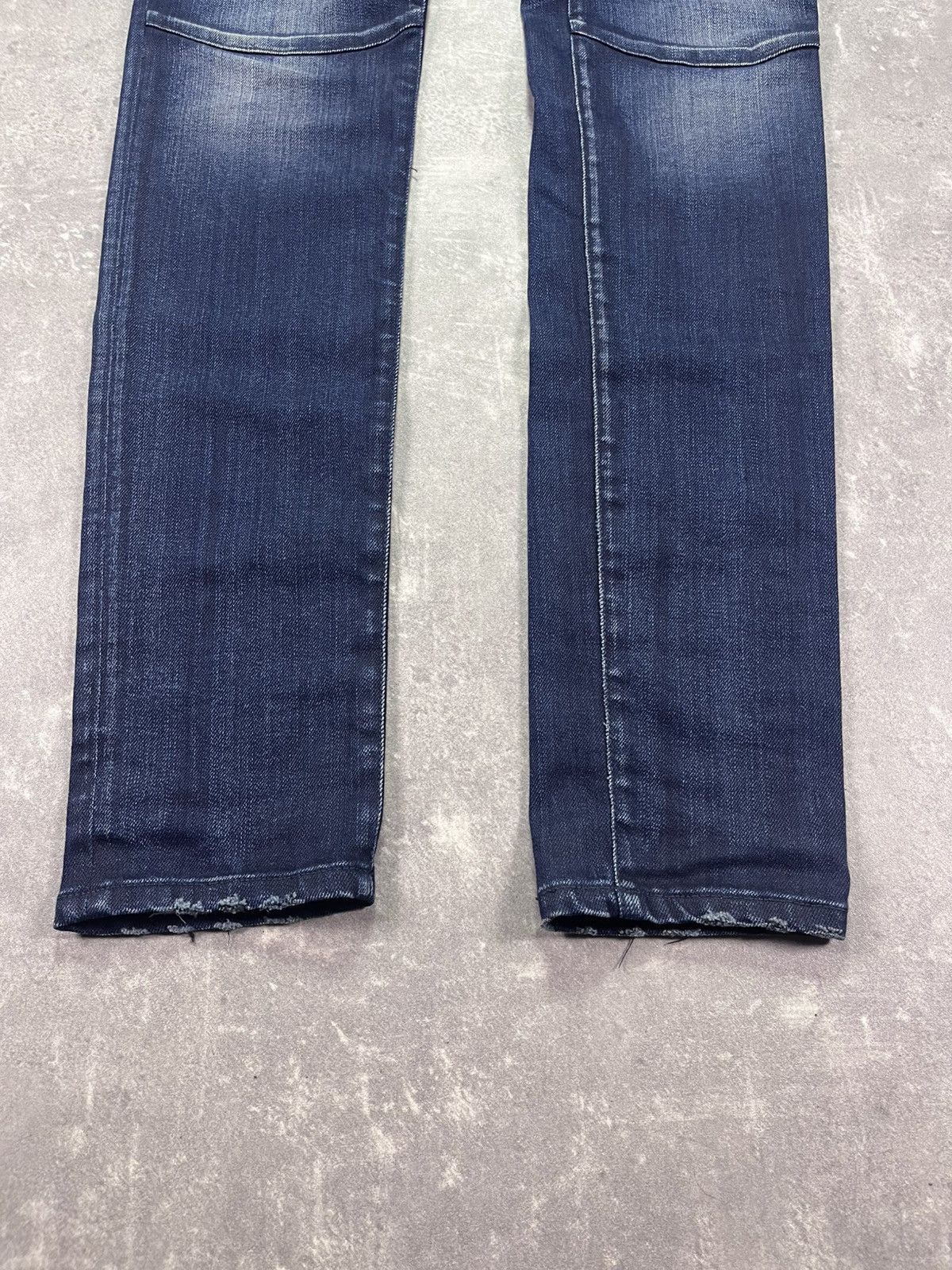 Balmain Balmain Paris Navy Dark Blue Zip Pockets Biker Jeans 31 Size US 31 - 4 Thumbnail