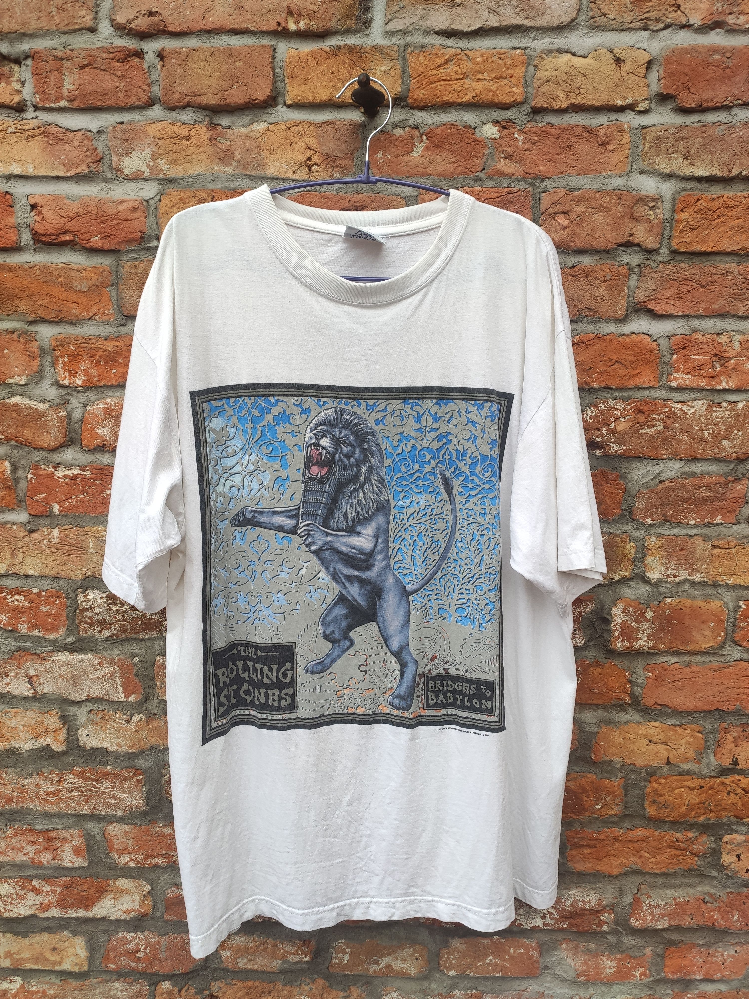 Band Tees × The Rolling Stones × Vintage The Rolling Stones 1997 Bridges To Babylon, Blue Thunder Size US XL / EU 56 / 4 - 1 Thumbnail