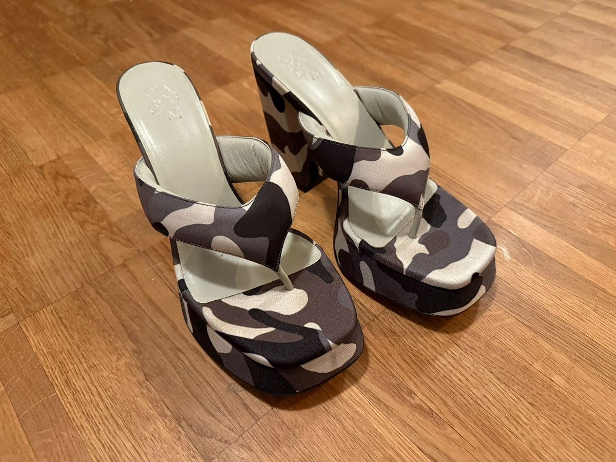 GIA BORGHINI Gia Borghini camouflage platform sandals Size US 7 / IT 37 - 2 Thumbnail