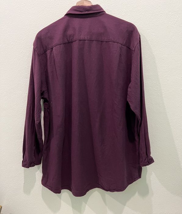 Flannel Japanese Brand Uniqlo Plain Flannel Shirt Size US XL / EU 56 / 4 - 5 Thumbnail
