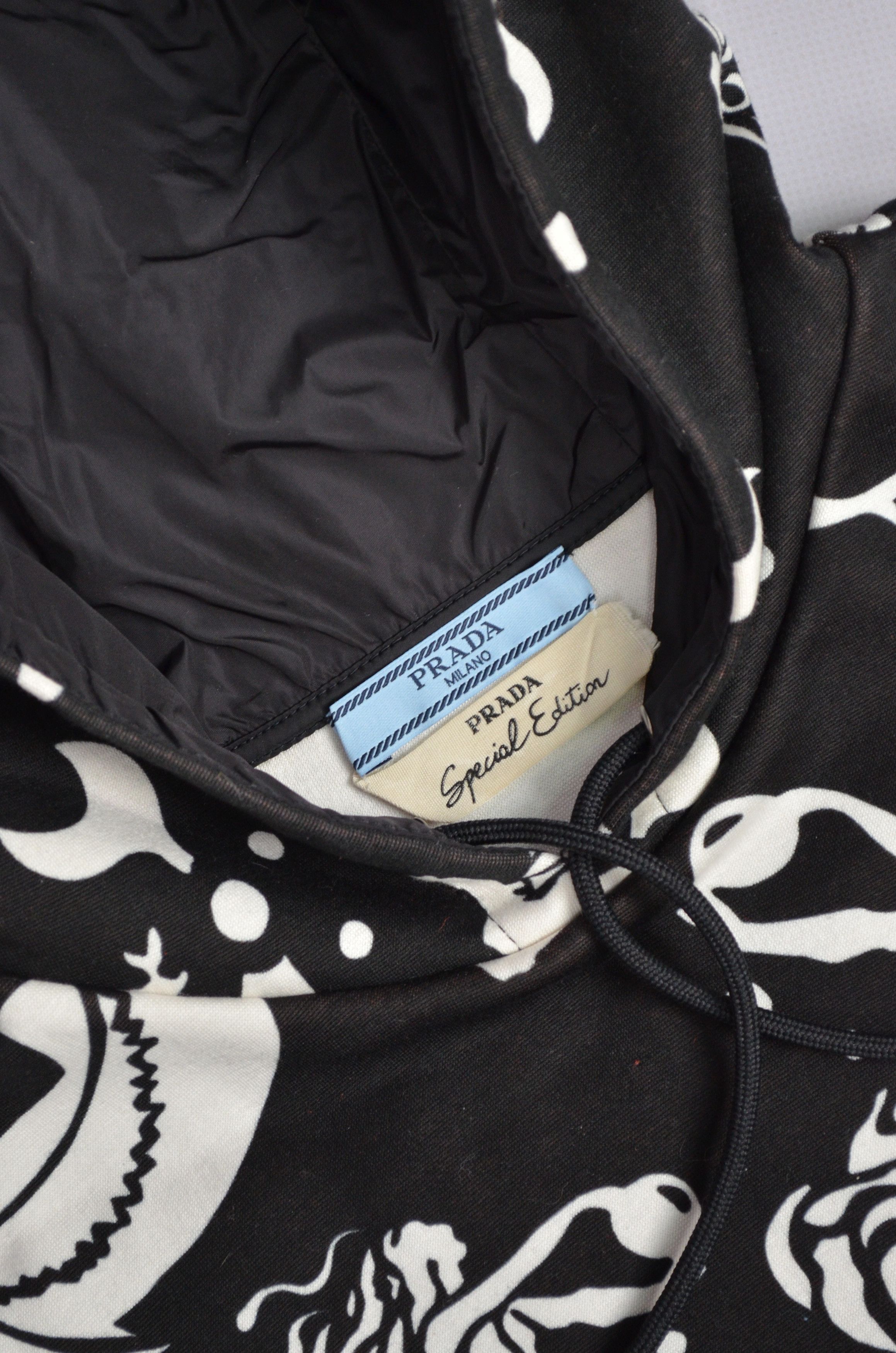Prada PRADA Special Edition Mermaid Flames Hoodie Size S VERY RARE Size S / US 4 / IT 40 - 24 Thumbnail