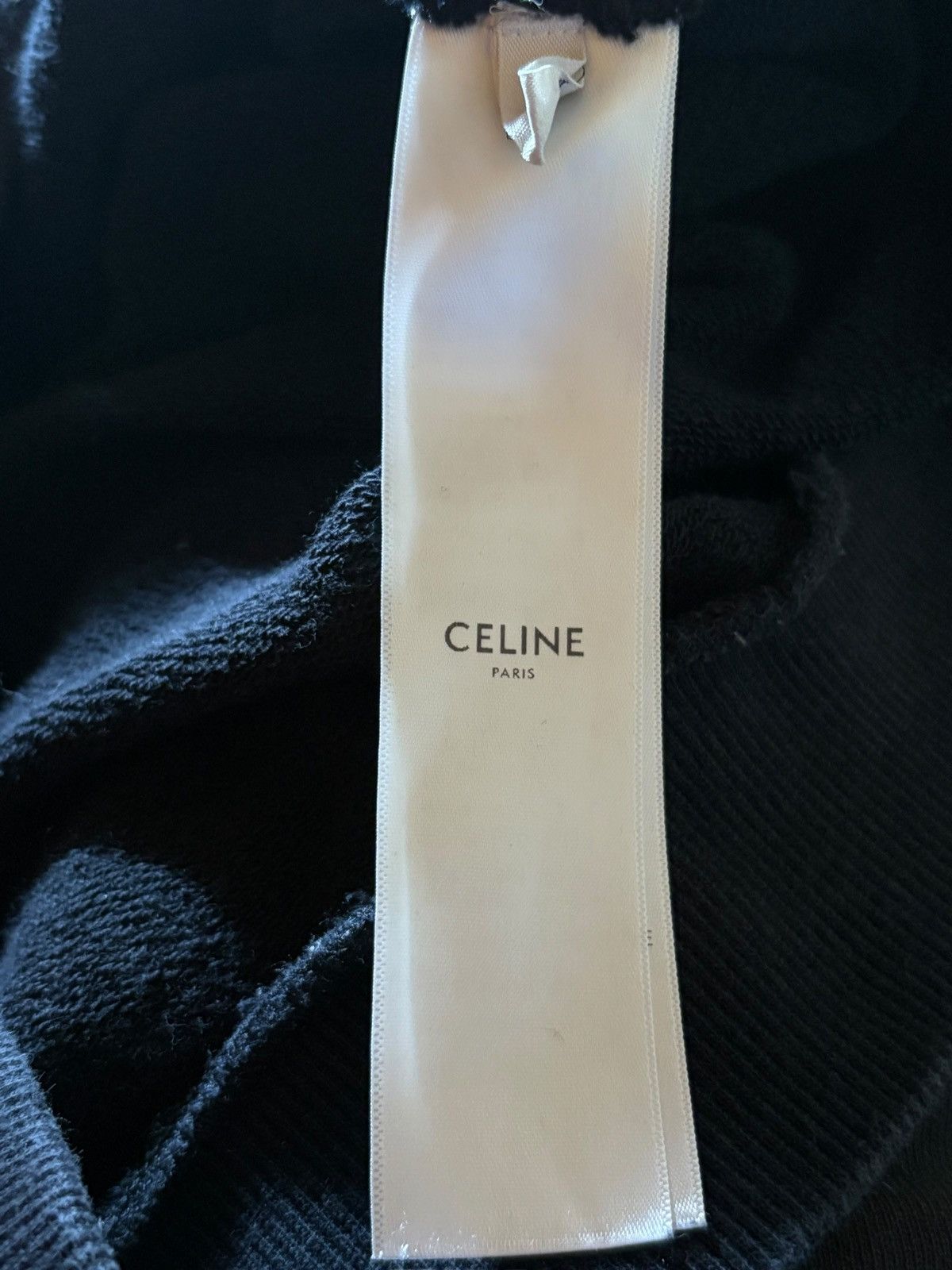 Celine Celine Graphic Logo Loose Hoodie Black - Size XS Size US XS / EU 42 / 0 - 6 Thumbnail