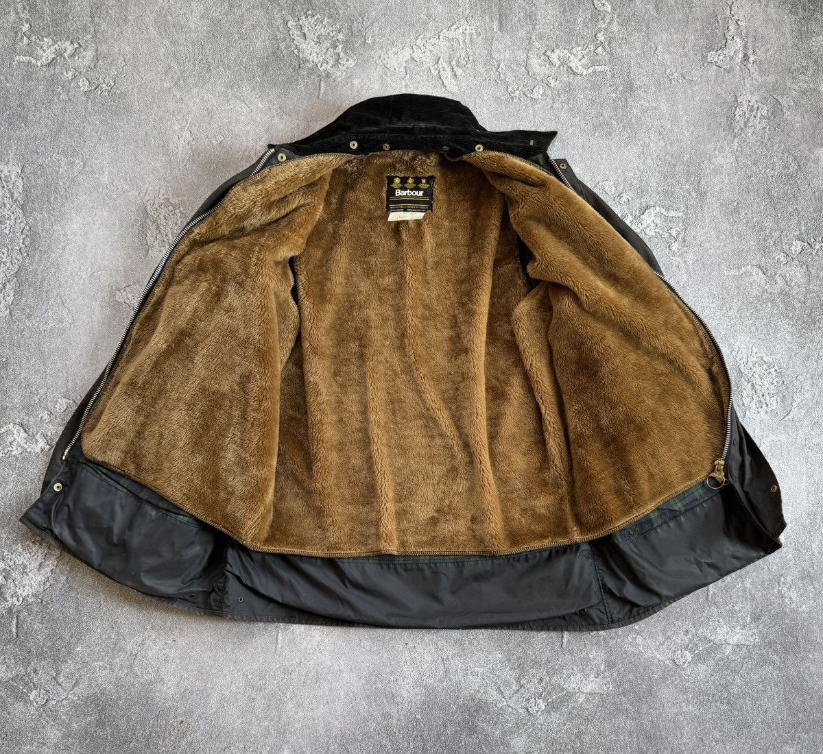 Barbour × Vintage Barbour A206 Border C48/112cm jacket + lining coat waxed wax Size US XL / EU 56 / 4 - 15 Thumbnail