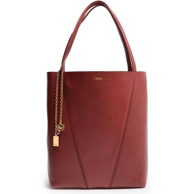 Chloe Chloe Medium Spin Brunet Pink Grained Leather Tote Bag New & Size ONE SIZE - 1 Thumbnail