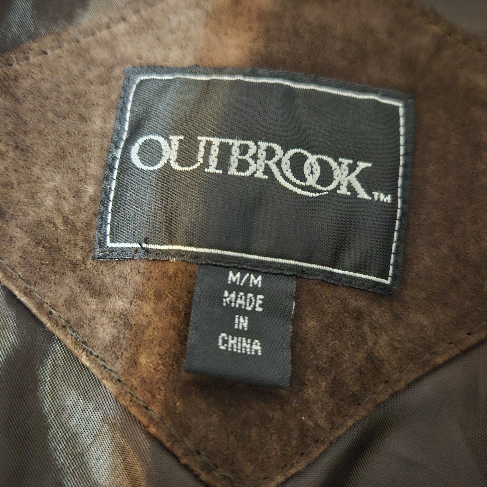 Outclass OUTBROOK Women's Suede Leather JACKET 8/10 Belt 6-Button Size M / US 6-8 / IT 42-44 - 10 Thumbnail