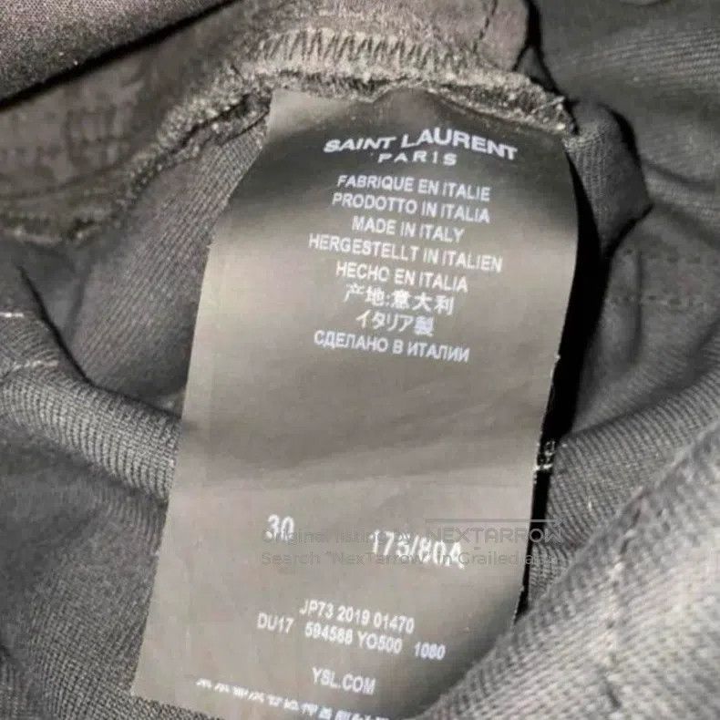 Saint Laurent Paris Saint Laurent Paris Classic Washed Solid Jeans Size US 30 / EU 46 - 5 Thumbnail