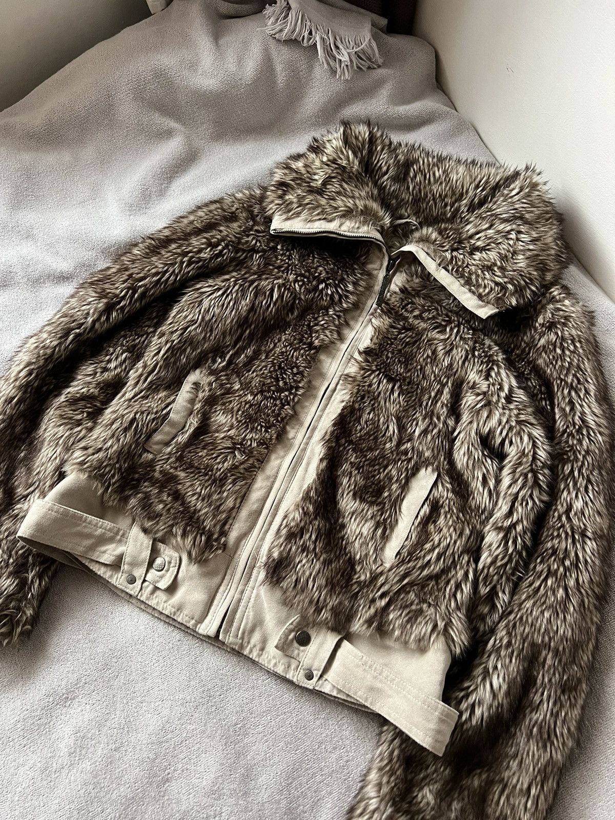 Other Vinatge fur jacket hysterical glamor le grand bleu style y2k Size US M / EU 48-50 / 2 - 3 Thumbnail