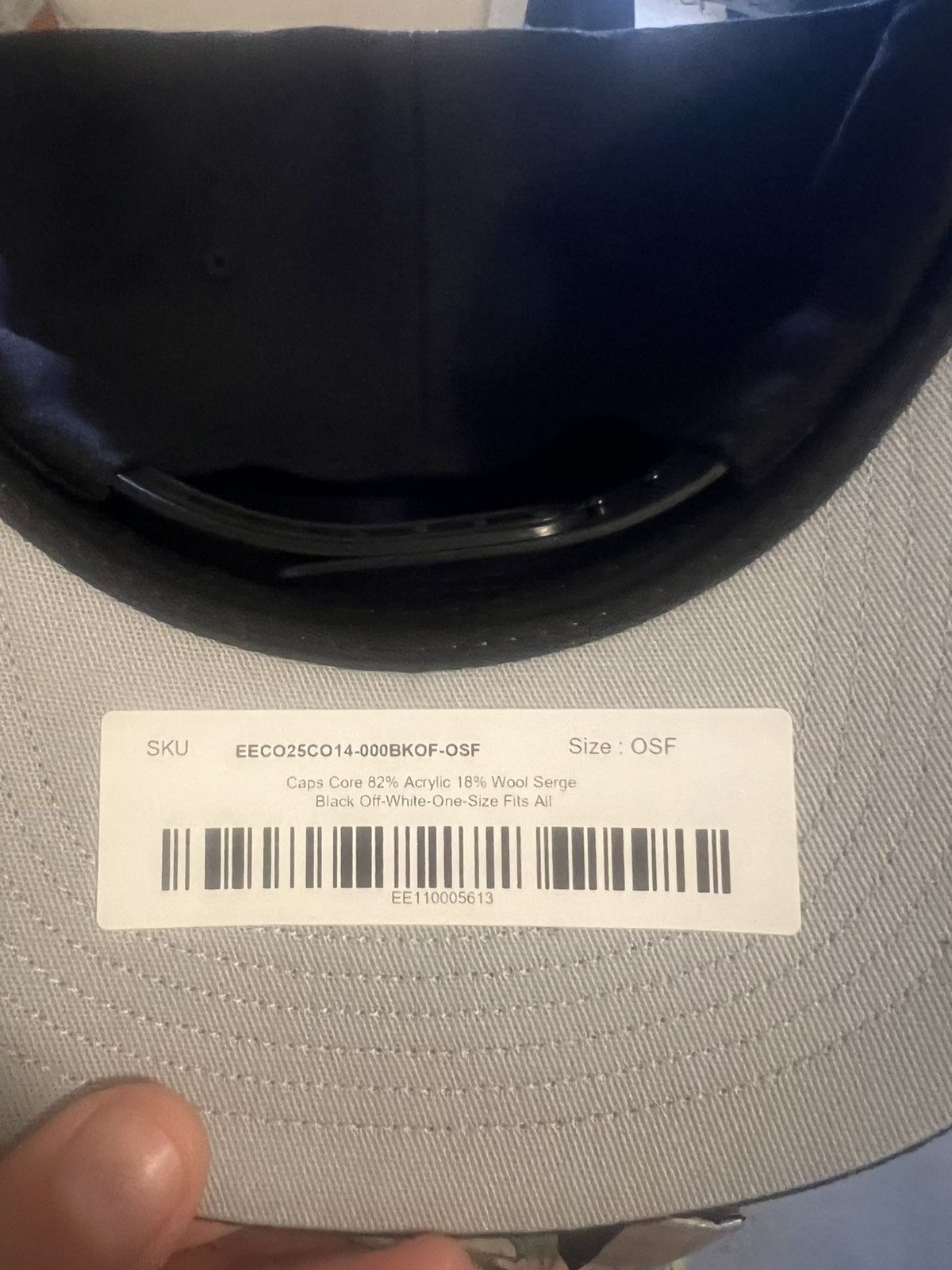 Eric Emanuel Eric Emanuel black w white EE snapback hat Size ONE SIZE - 3 Thumbnail