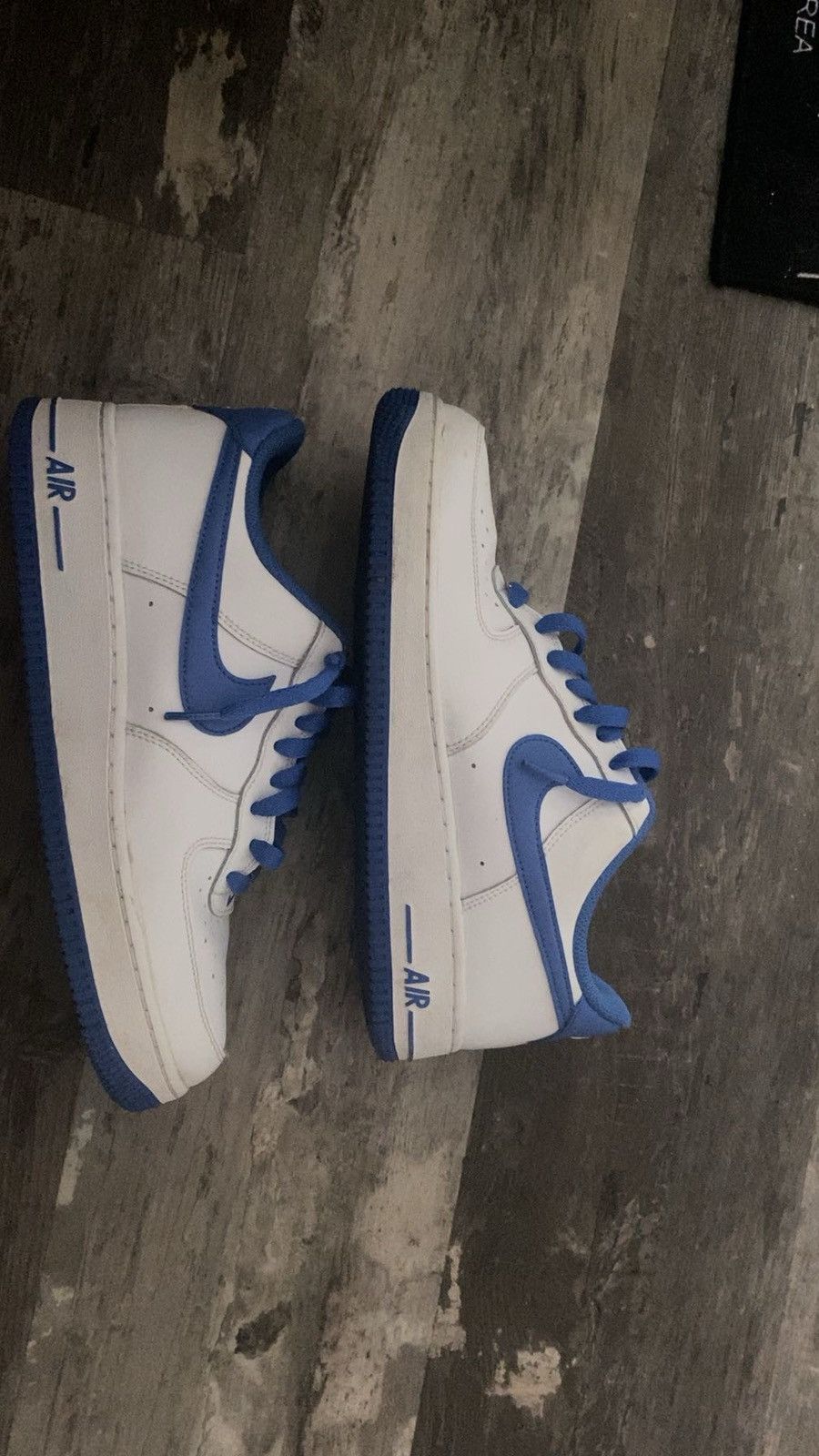 Nike White / Blue Air Force 1 Size US 8.5 / EU 41-42 - 6 Thumbnail