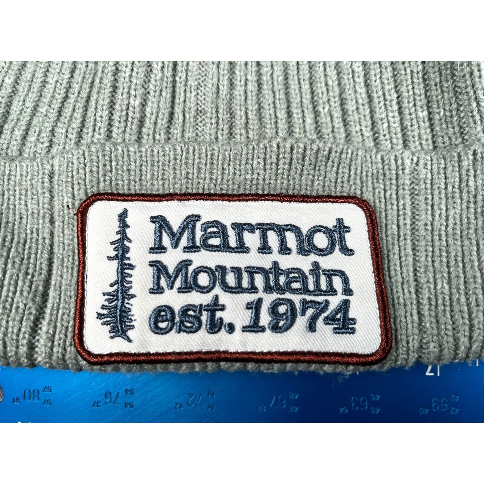 Marmot Marmot Beanie Hats One Size Gray Ribbed Knit Acrylic Adult Unisex Outdoors Ski Mountain Winter Beanie Size ONE SIZE - 2 Thumbnail