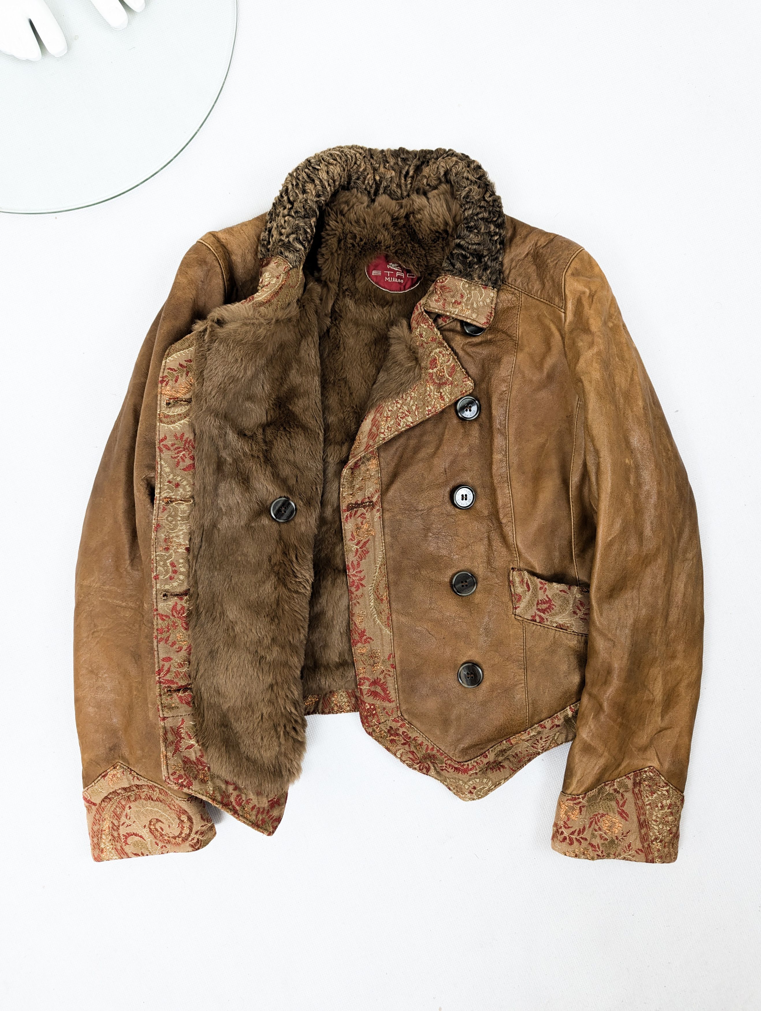 Etro Etro leather jacket with lapin inside Size M / US 6-8 / IT 42-44 - 2 Thumbnail