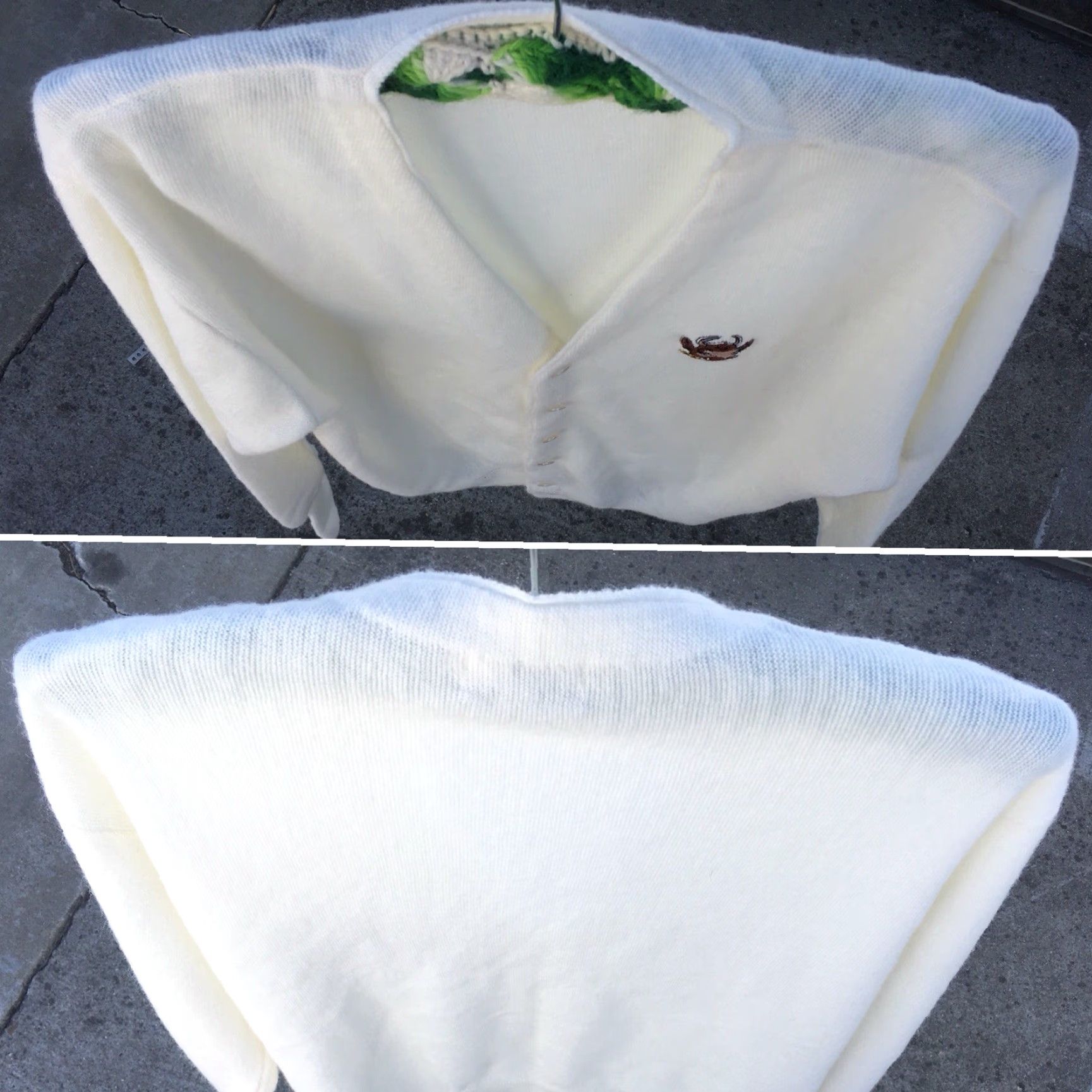 Vintage VINTAGE Elsie The Cow Cardigan Sweater Etonic Sportswear By Eaton Size L Ivory Acrylic Rockabilly Mens Size US L / EU 52-54 / 3 - 7 Thumbnail