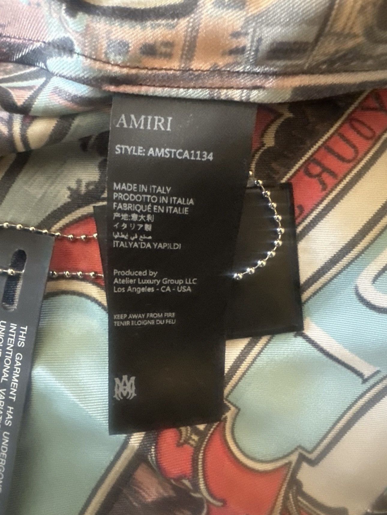 Amiri Amiri jazz summer shirt Size US S / EU 44-46 / 1 - 5 Thumbnail