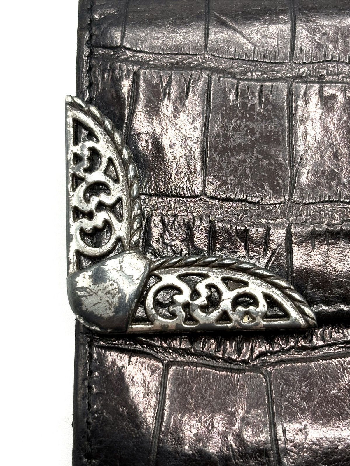 Brighton Brighton Croc-Embossed Leather Wallet Size ONE SIZE - 16 Thumbnail