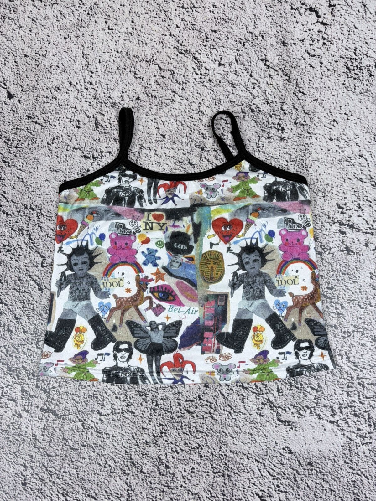Japanese Brand Cyber Y2K Graphic Tank Top Punk Grunge All Over Print Tee Size L / US 10 / IT 46 - 1 Thumbnail