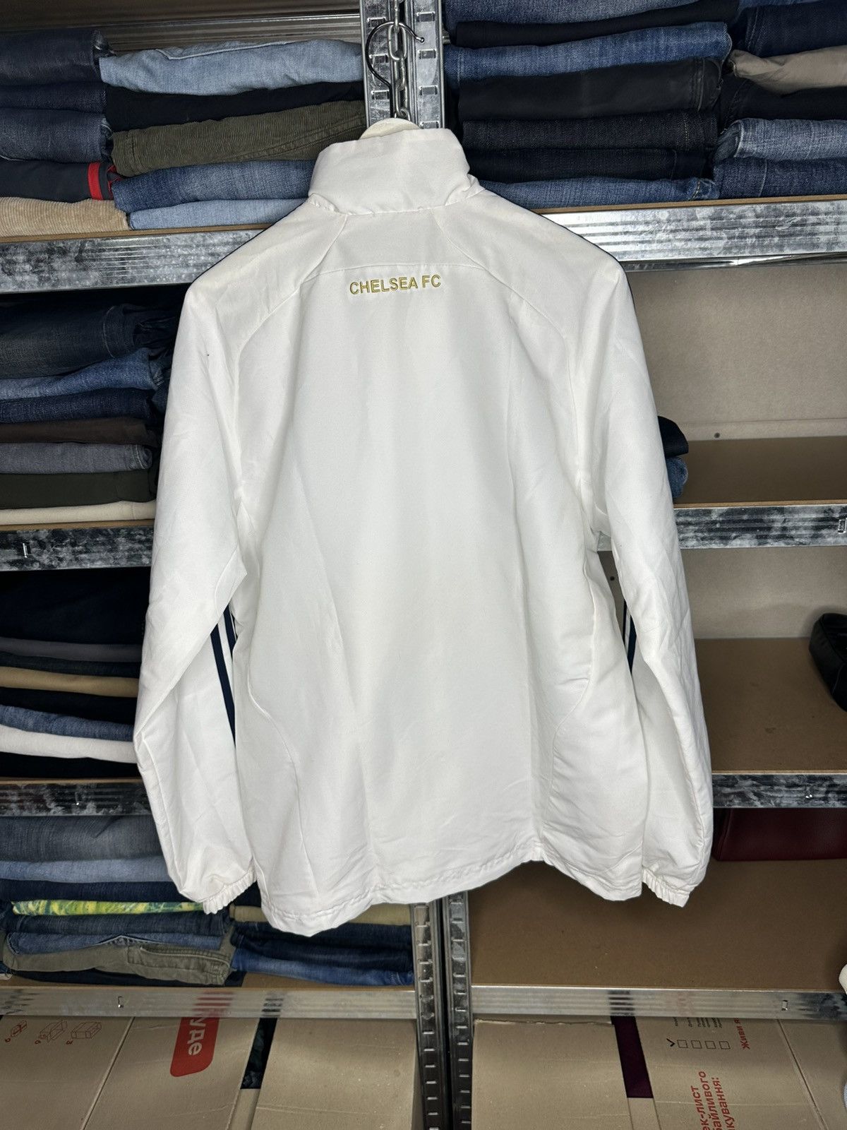 Adidas Vintage Adidas Chelsea FC Football Track Jacket Size S/M Size US M / EU 48-50 / 2 - 2 Thumbnail