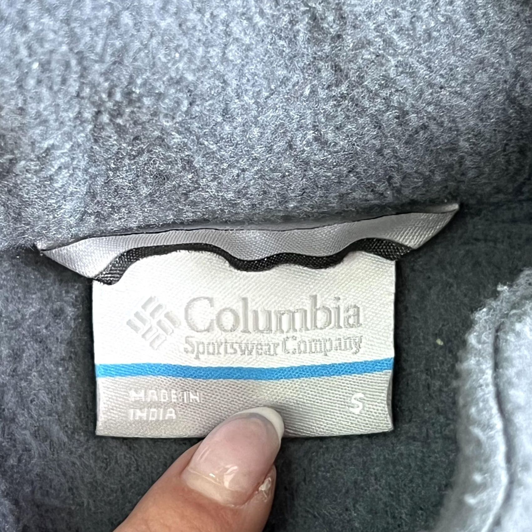 Vintage Columbia Jacket Mens Small Gray Fleece Full Zip Stand Collar Pockets XM1247 Size US S / EU 44-46 / 1 - 3 Thumbnail