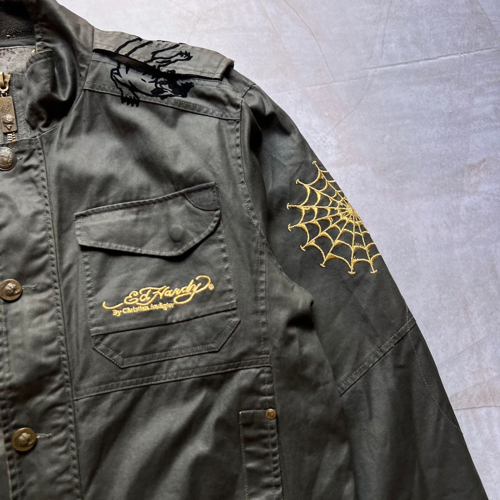 Hysteric Glamour vintage Ed Hardy by Christian Audiger jacket coat tiger Y2K Size US L / EU 52-54 / 3 - 8 Thumbnail