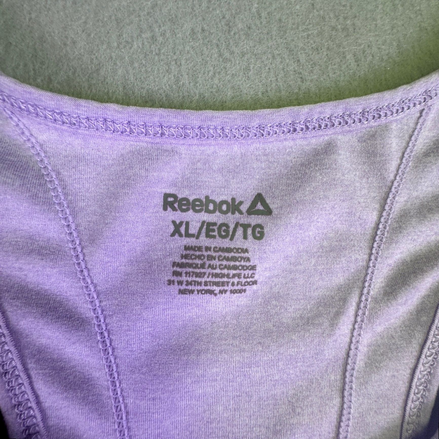 Reebok Reebok Tank Top Women's XL Purple Racerback Athletic Training Activewear Gym Size XL / US 12-14 / IT 48-50 - 4 Thumbnail