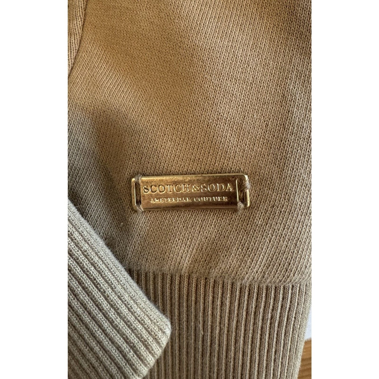 Scotch & Soda Scotch & Soda Hoodie Womens Small Tan Studded Pullover Size S / US 4 / IT 40 - 10 Thumbnail