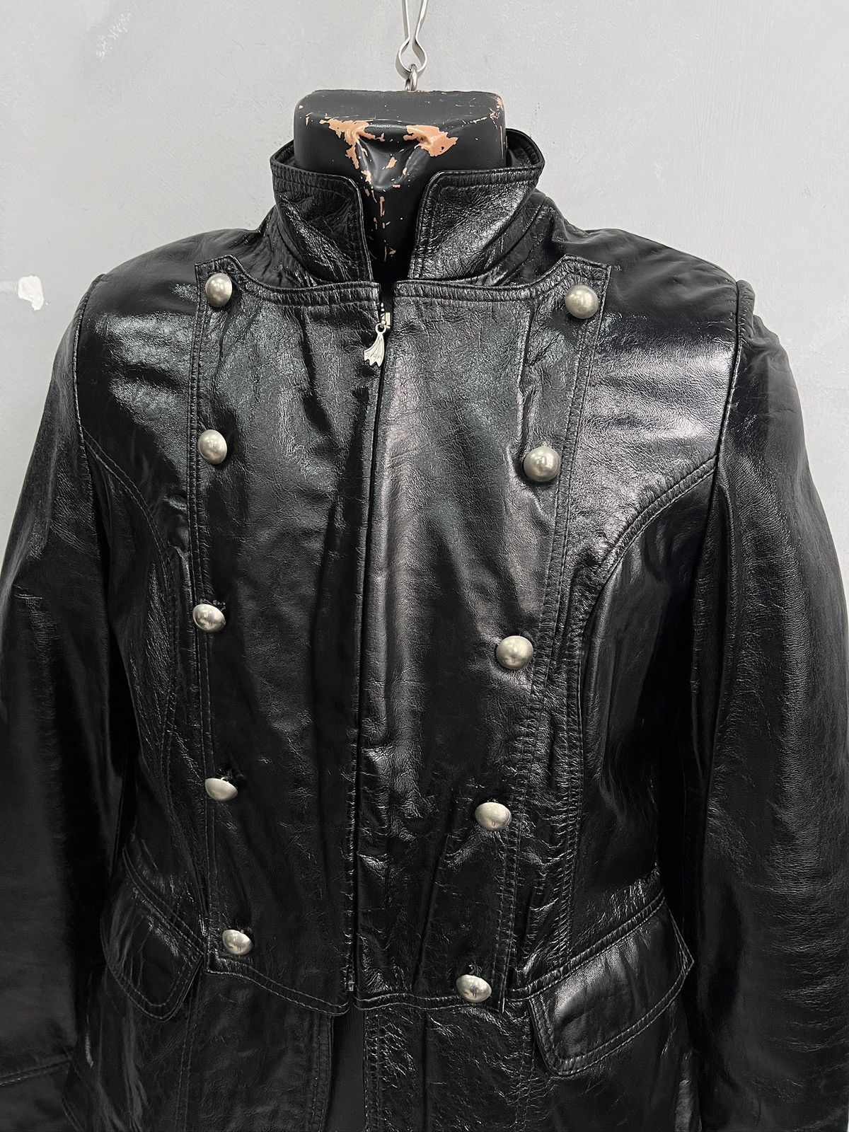 PPFM Rare leather officer napoleon jacket hype opium style Size US M / EU 48-50 / 2 - 2 Thumbnail