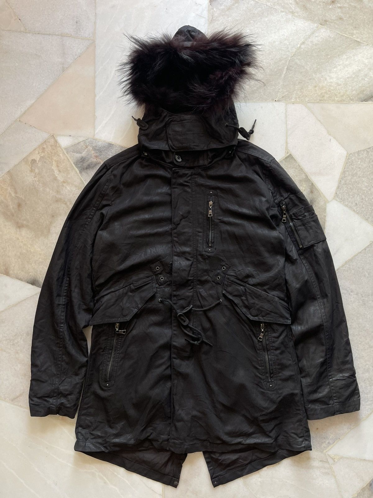 Tornado Mart 2000s Tornado Mart Parka Wx With Raccon Fur Hoodie Size US M / EU 48-50 / 2 - 1 Thumbnail