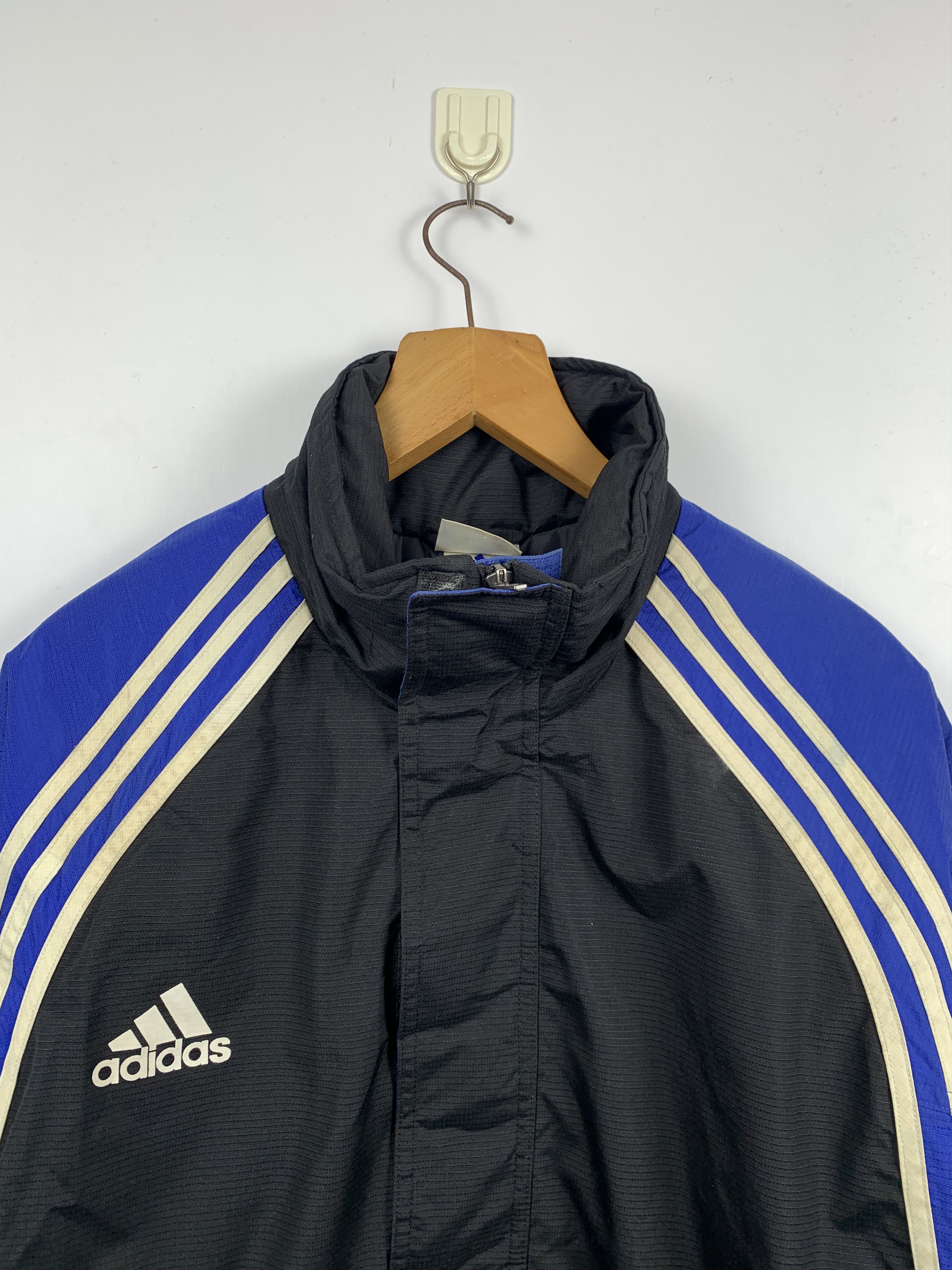 Adidas Vintage 90s Adidas Windbreaker Down Jacket J1199 Size US M / EU 48-50 / 2 - 2 Thumbnail