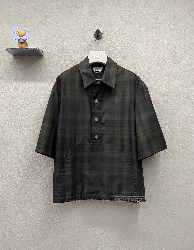 Hermes Textured short-sleeved shirt