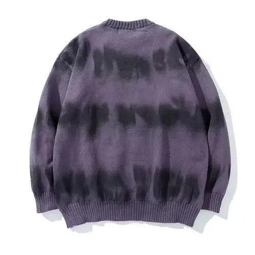 Aran Isles Knitwear × Homemade × Japanese Brand Waves Colored Graffiti Knit Sweater Size US L / EU 52-54 / 3 - 4 Thumbnail