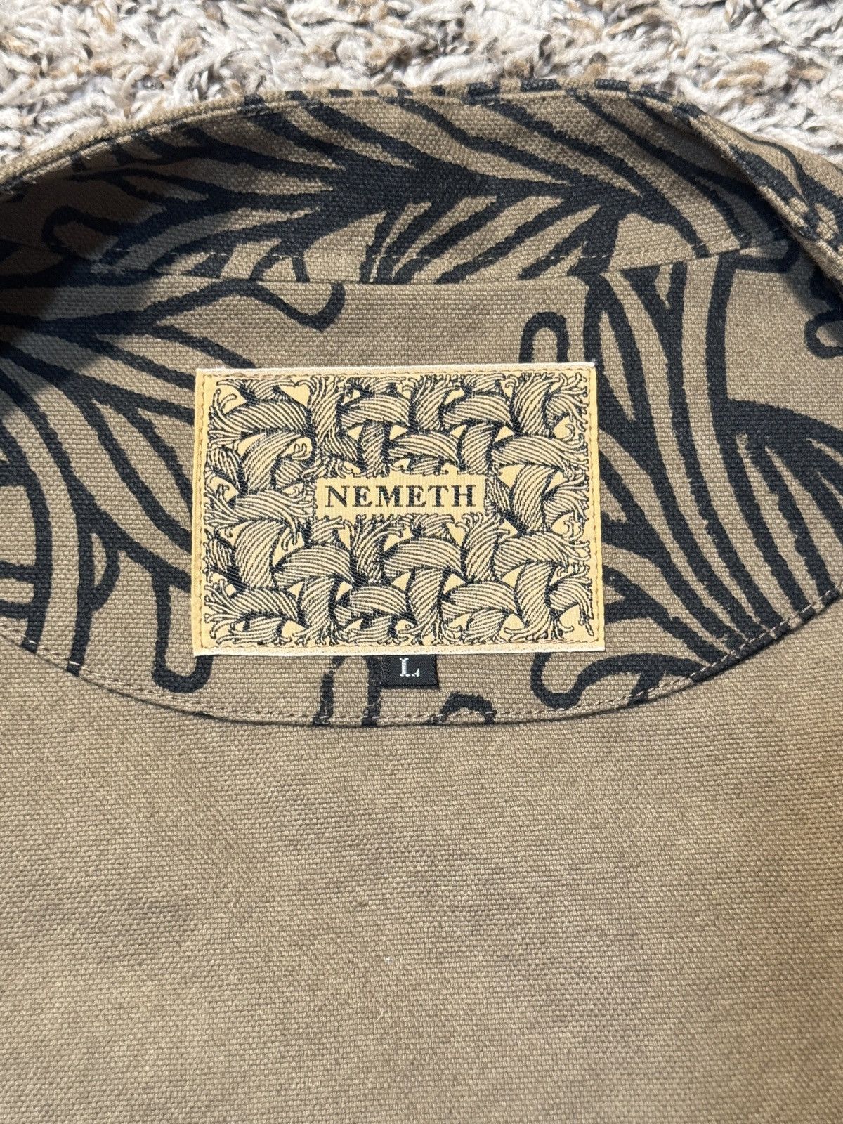 Christopher Nemeth Cotton100% Oxford Print- L Rope Print- Light Brown Size US L / EU 52-54 / 3 - 3 Thumbnail