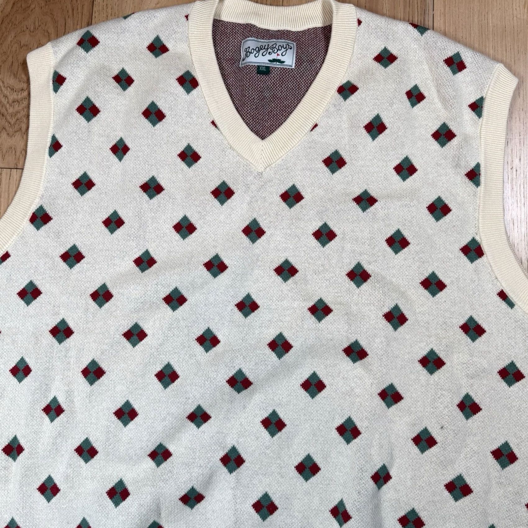 Vintage Bogey Boys Sweater Vest Mens 2XL Yellow Diamond Golf NWOT Size US XXL / EU 58 / 5 - 4 Thumbnail