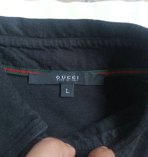 Gucci Gucci Vintage by Tom Ford Long Sleeve Polo Shirt Size US L / EU 52-54 / 3 - 3 Thumbnail
