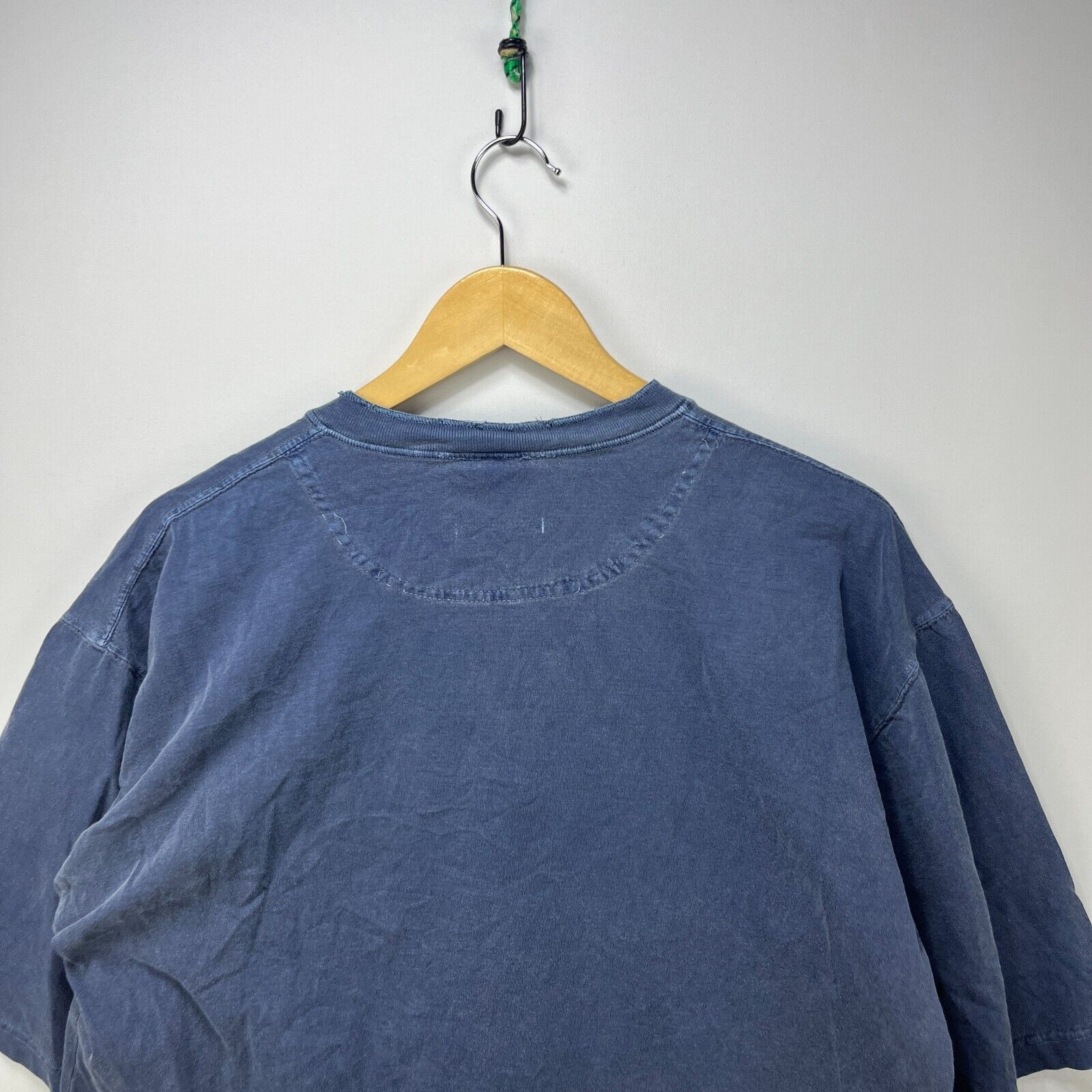American Eagle Outfitters × Vintage Vintage 90s American Eagle Sun Faded Blank HenleyShirt Large Size US L / EU 52-54 / 3 - 9 Thumbnail