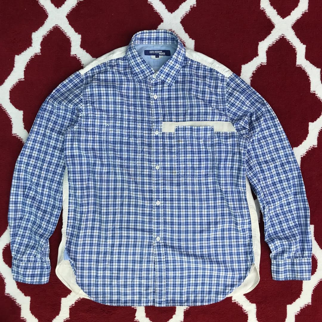 Comme des Garcons Junya Watanabe x CDG Chambray patch work shirt Size US L / EU 52-54 / 3 - 1 Thumbnail