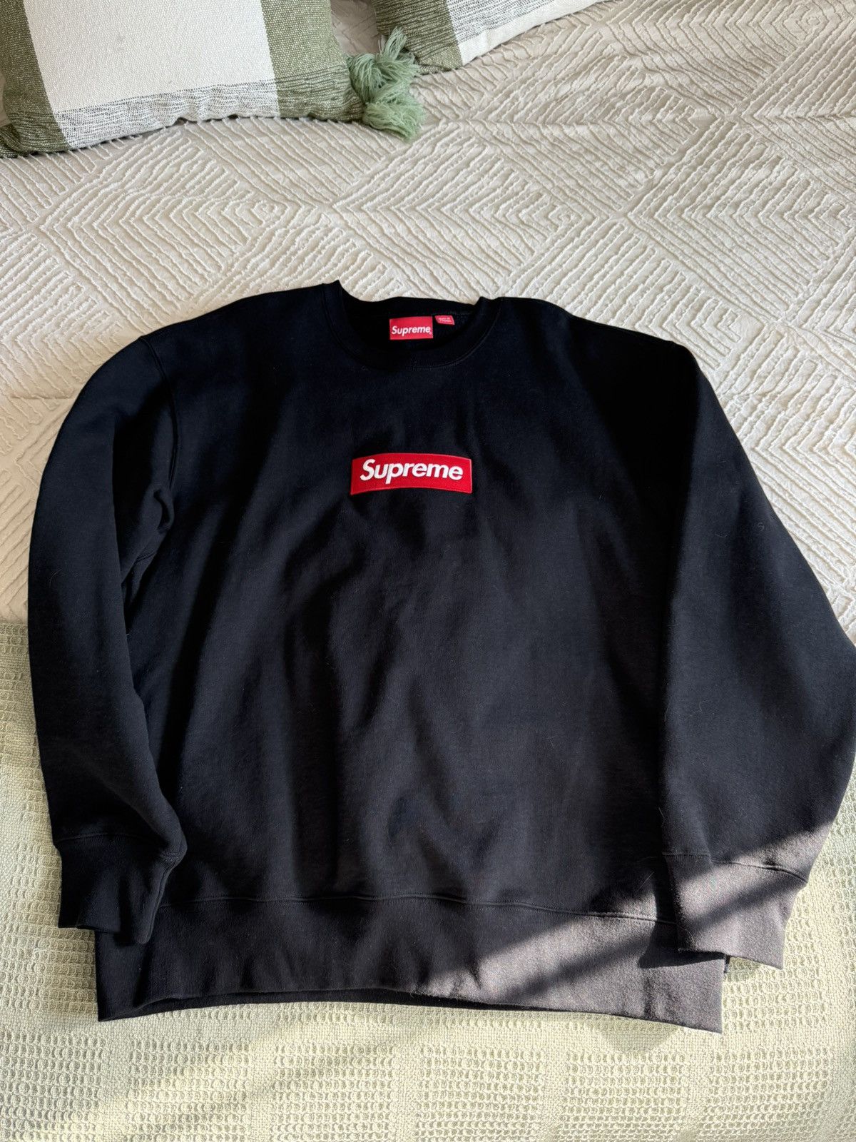 Supreme Supreme fw22 Box Logo Crew Neck Black XL | Grailed
