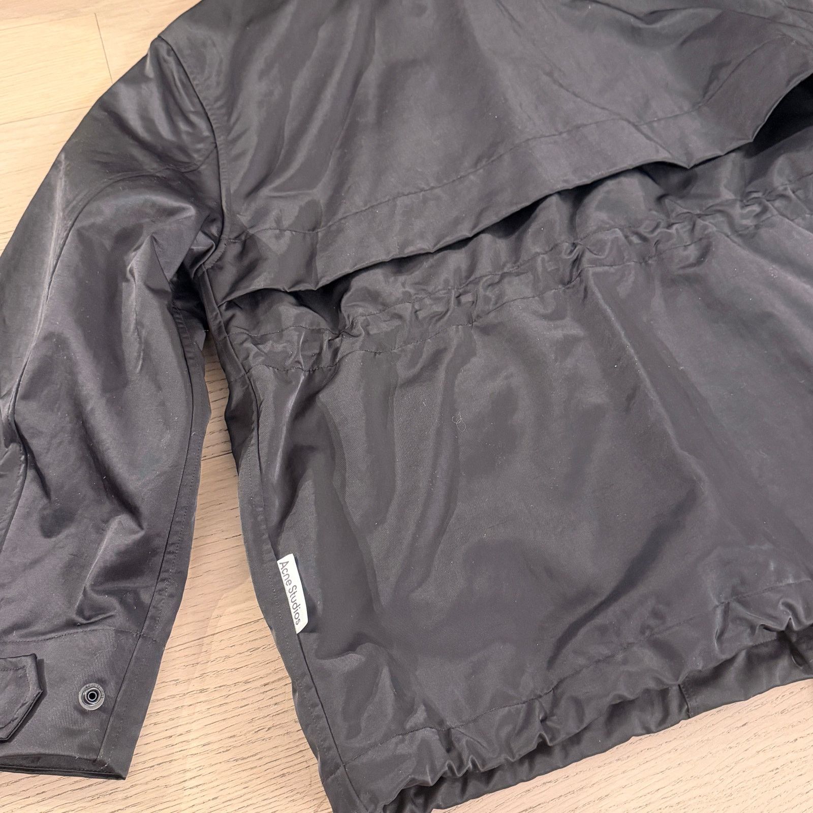Acne Studios black nylon utility jacket size 46 new with tag