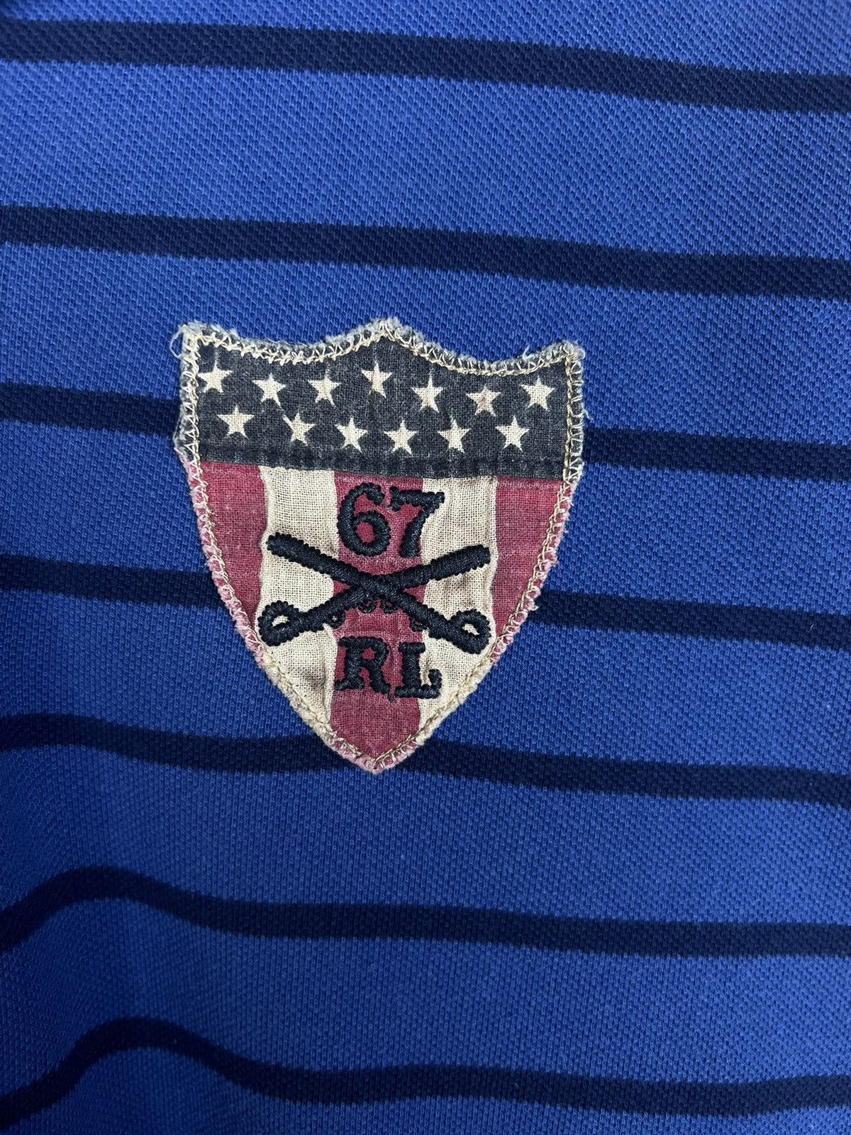 Vintage Vintage Polo Ralph Lauren Jeans Company Stripe Polo Shirt Size US M / EU 48-50 / 2 - 4 Thumbnail