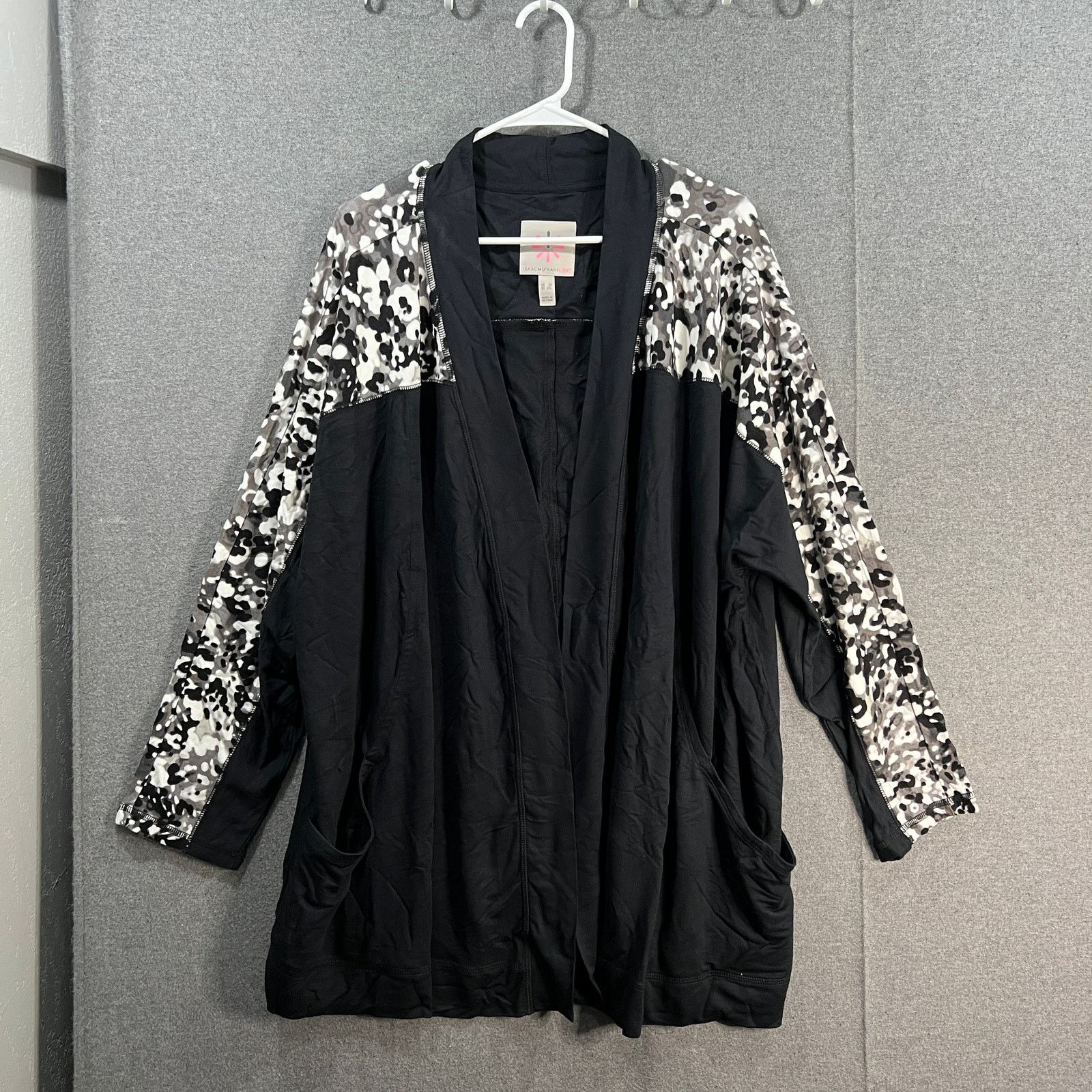 Isaac Mizrahi Isaac Mizrahi Live! Soho Baby French Terry Open Front Size 3XL / US 20-22 - 1 Thumbnail