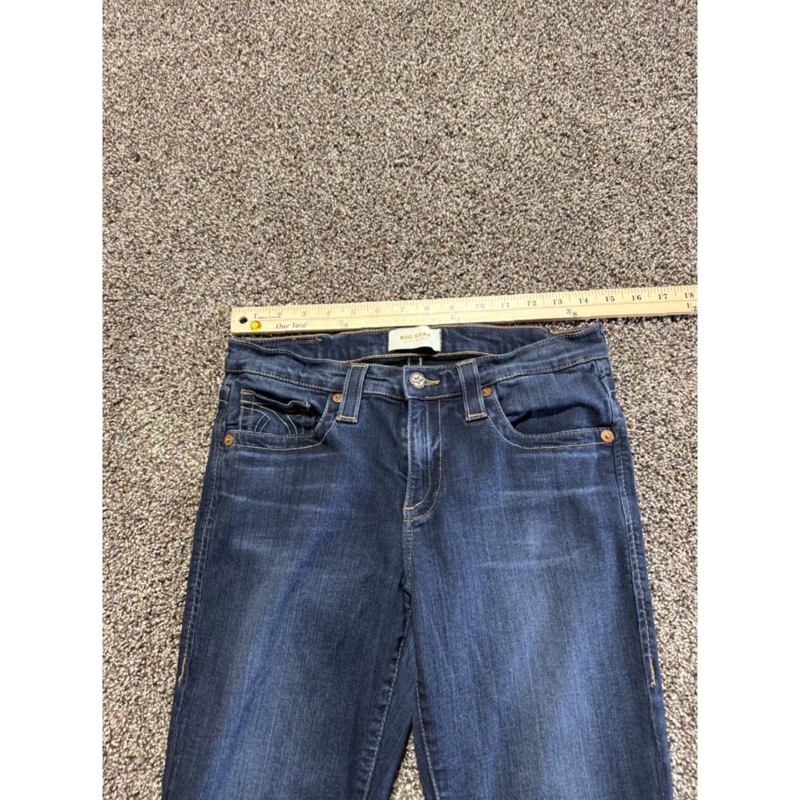 Denime BIG STAR Jeans Women's Size 29 Blue Denim Skinny Stretch 5-Pocket Design Size 29" - 6 Thumbnail