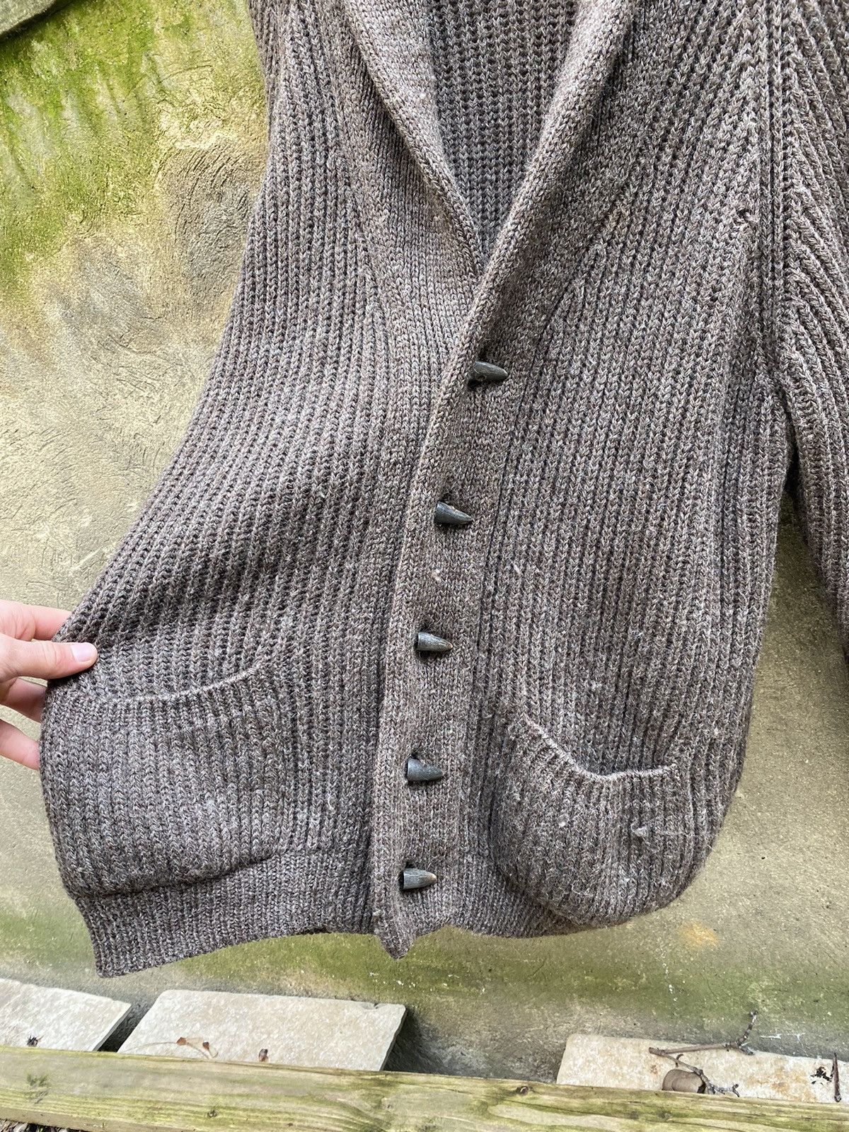 Black Sheep × Vintage Vintage Black Sheep Made In Great Britain Knitted Cardigan Size US XL / EU 56 / 4 - 4 Thumbnail