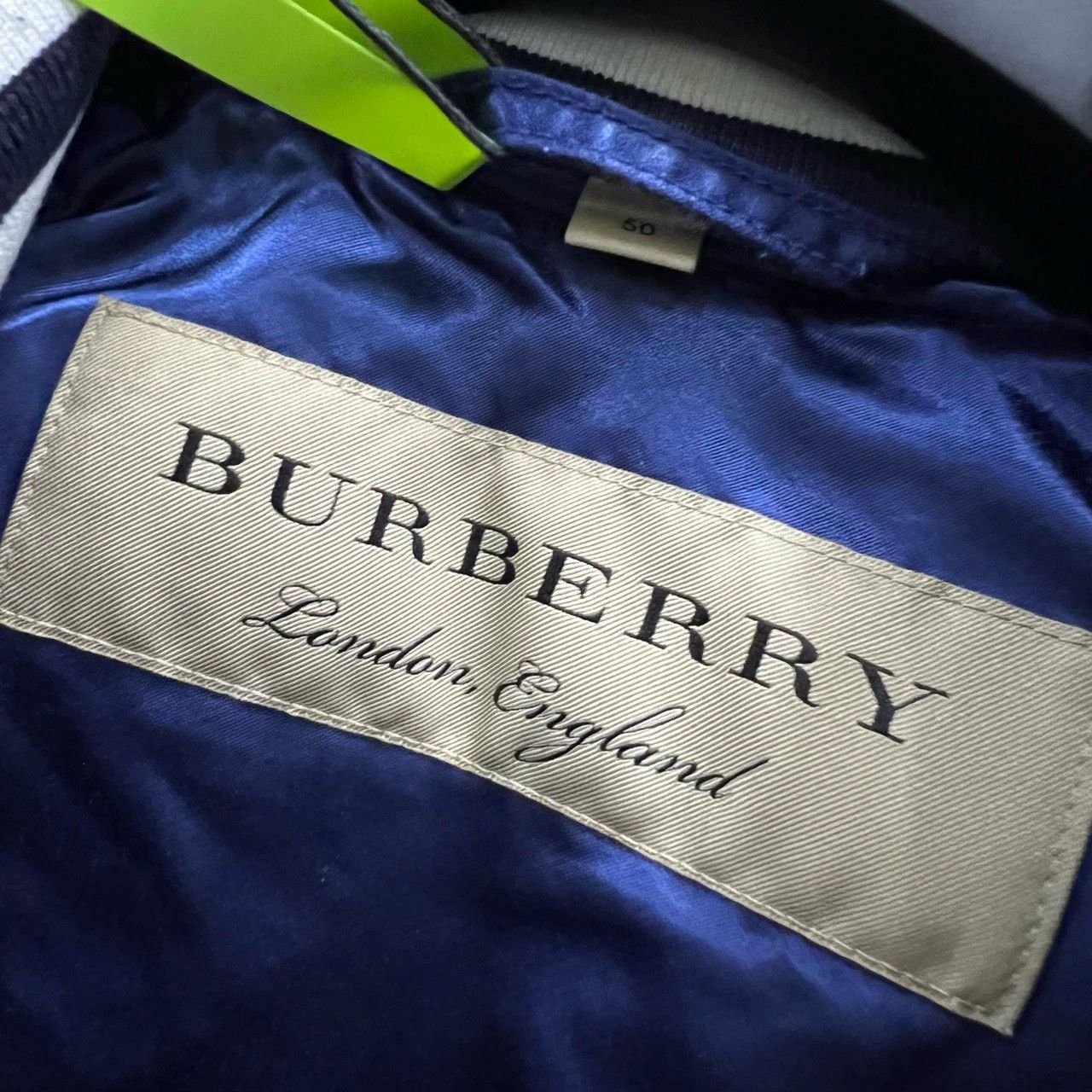 Burberry burberry blue silk long sleeve jacket Size US L / EU 52-54 / 3 - 5 Thumbnail